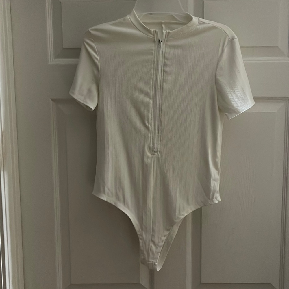Zip front bodysuit